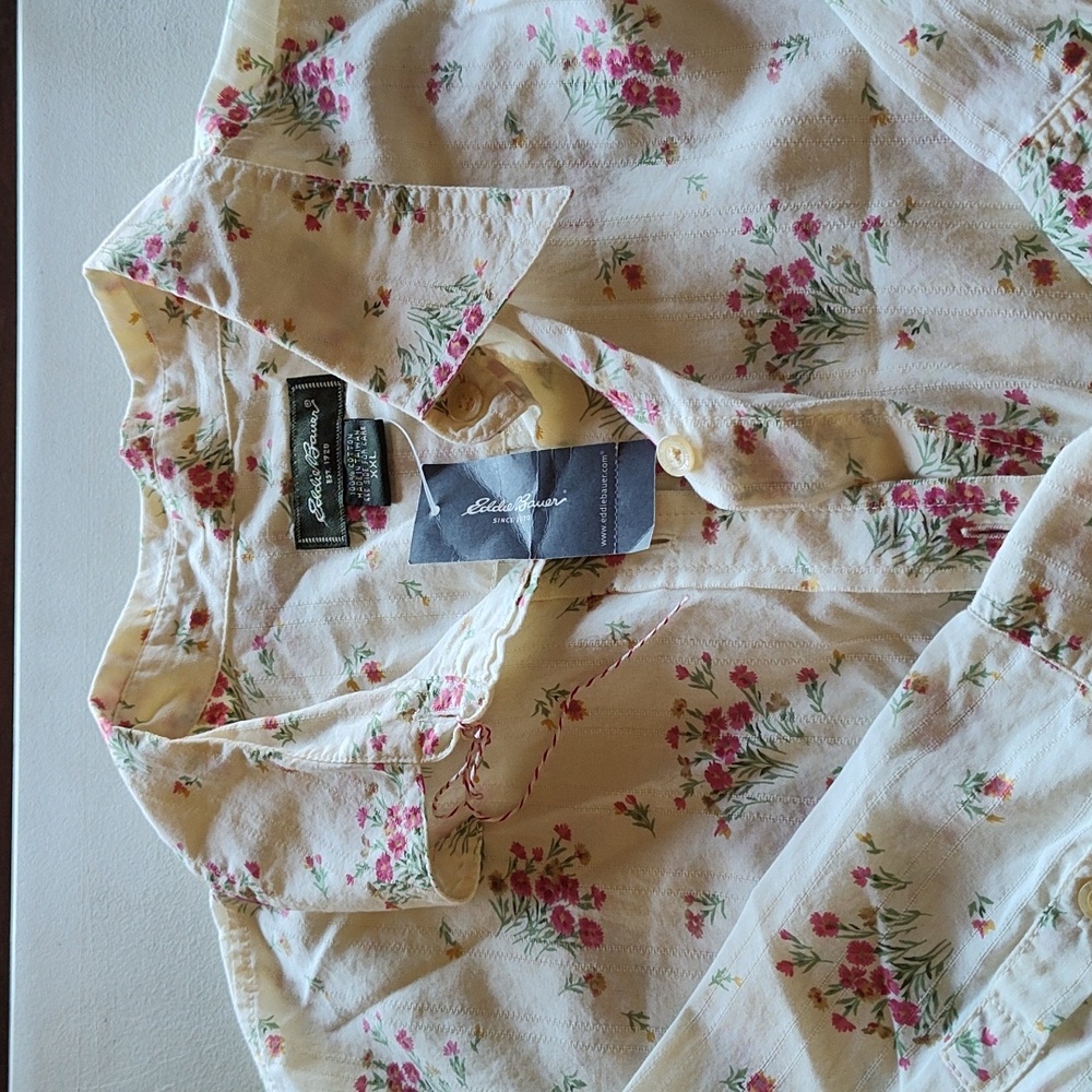 100% cotton brand new Eddie Bauer summer shirt